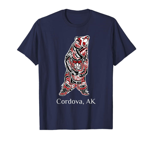 Cordova, Alaska Native American Indian Grizzly Brown Bear T-Shirt