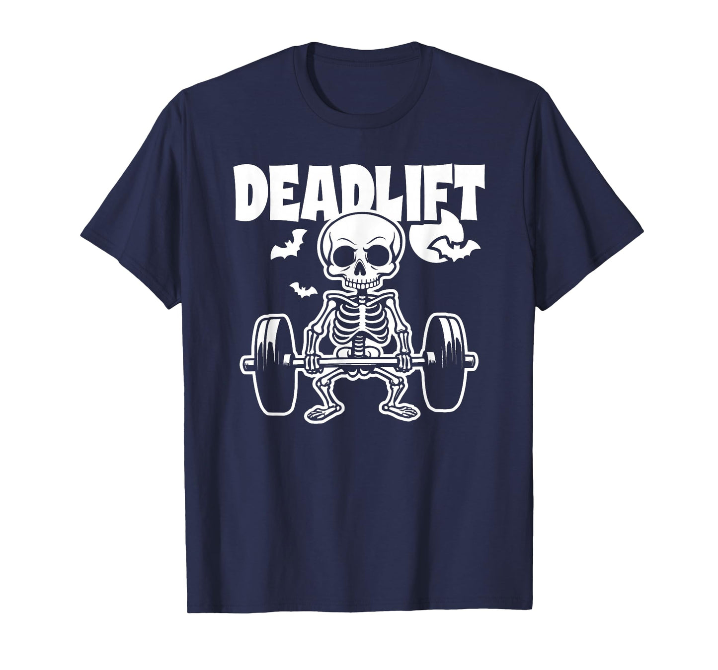 Deadlift Halloween Skeleton Deadlifter Deadlifting Barbell T-Shirt