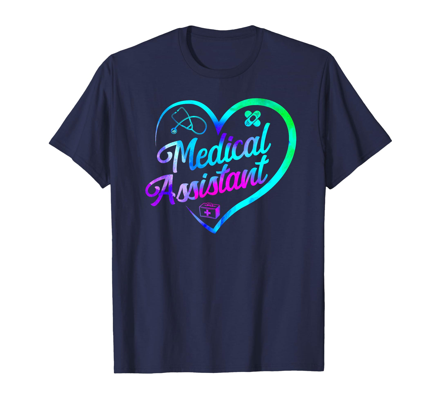 Certified Medical Assistant Watercolor Heart CMA T-Shirt