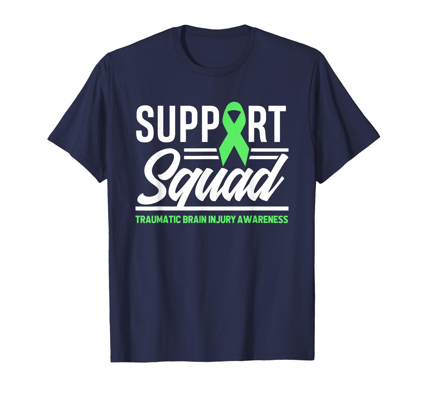 Support TBI Support Squad Traumatic Brain Injury Awareness T-Shirt