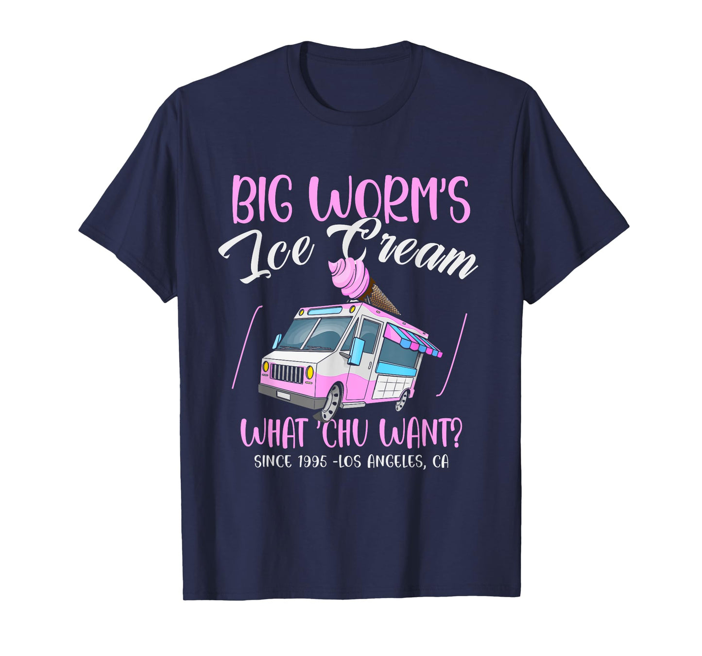 Big Worm's Ice Cream What Chu Want? Hello Summer Sea & Beach T-Shirt