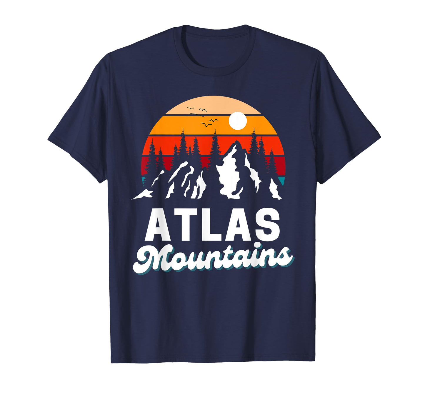 Atlas Mountains Outdoor Hiking Nature Retro Souvenir T-Shirt