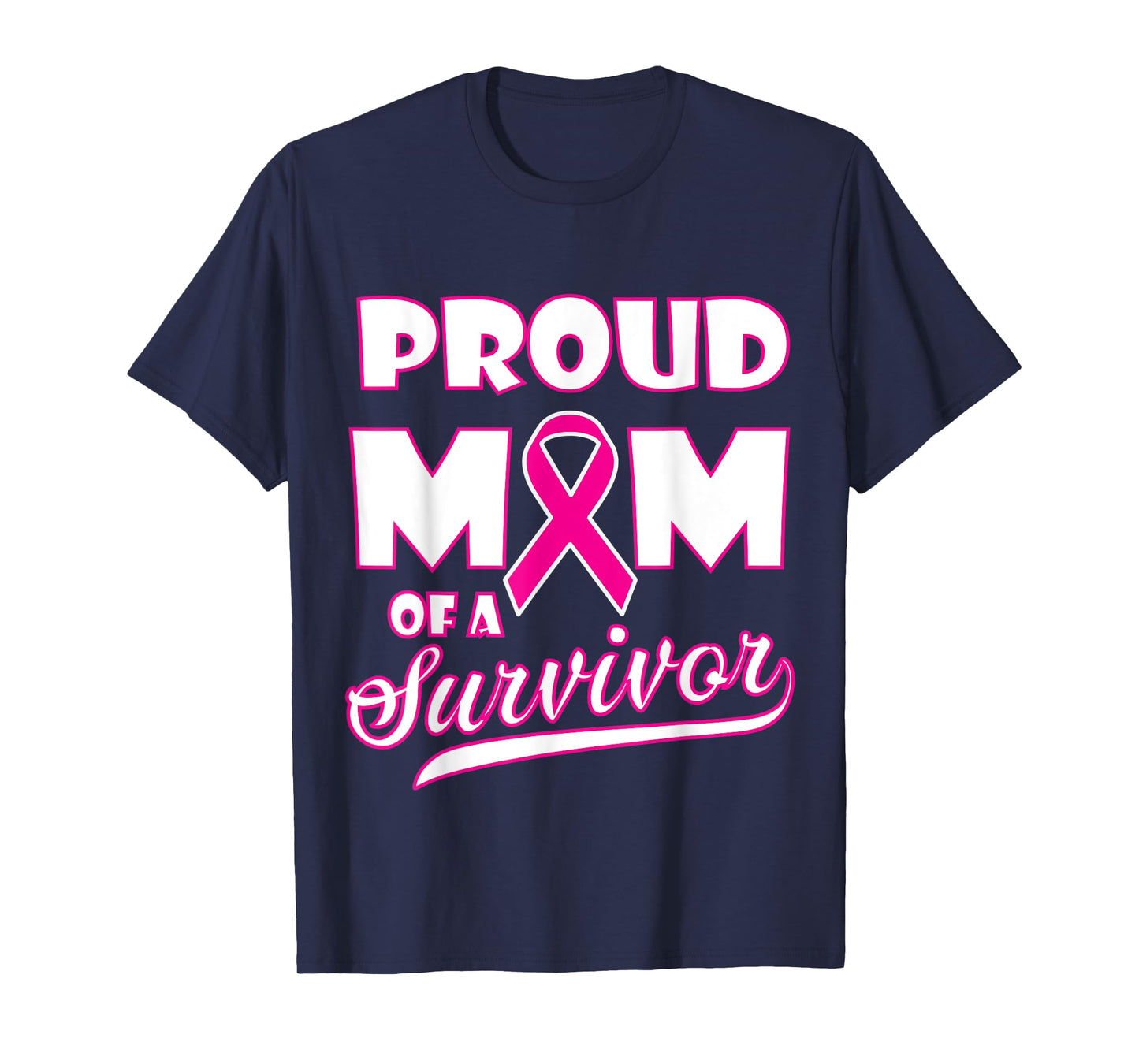 Breast cancer awareness proud mom of a survivor T-Shirt