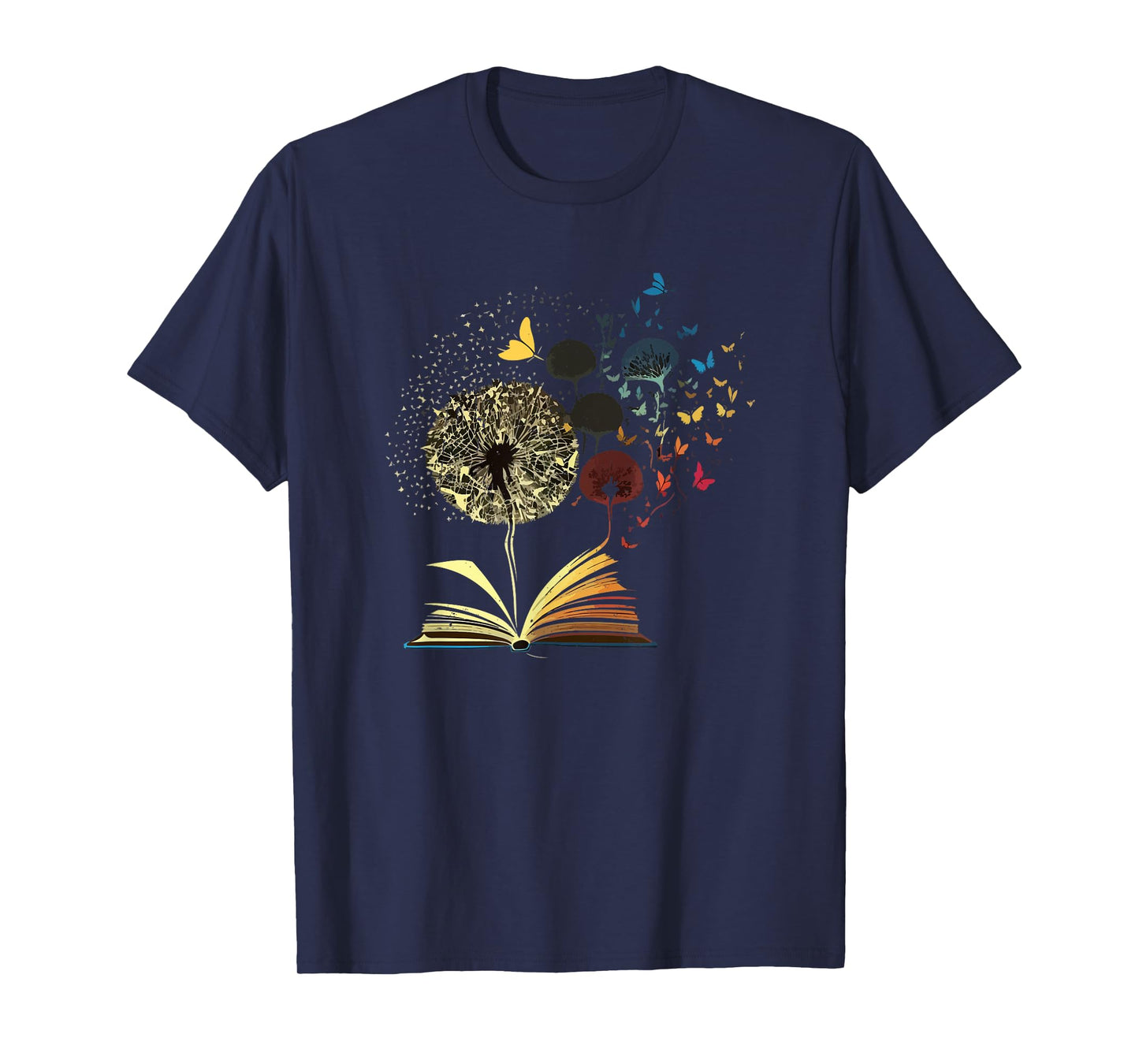 Dandelion Book Funny Bookworm Reading Lovers Nerd Geek Humor T-Shirt