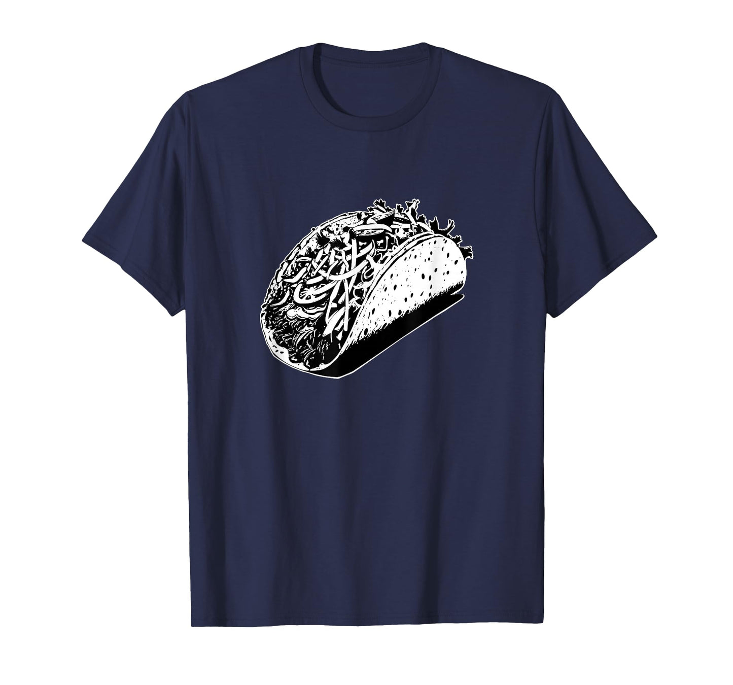 Minimalist Taco Graphic Tee – Foodie Streetwear, Bold Black T-Shirt