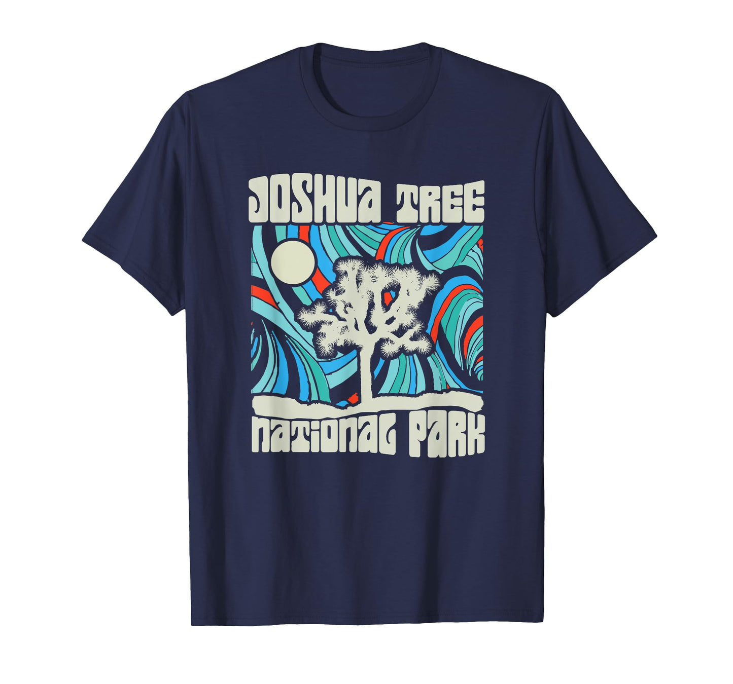 Joshua Tree National Park Retro Psychedelic 60s T-Shirt