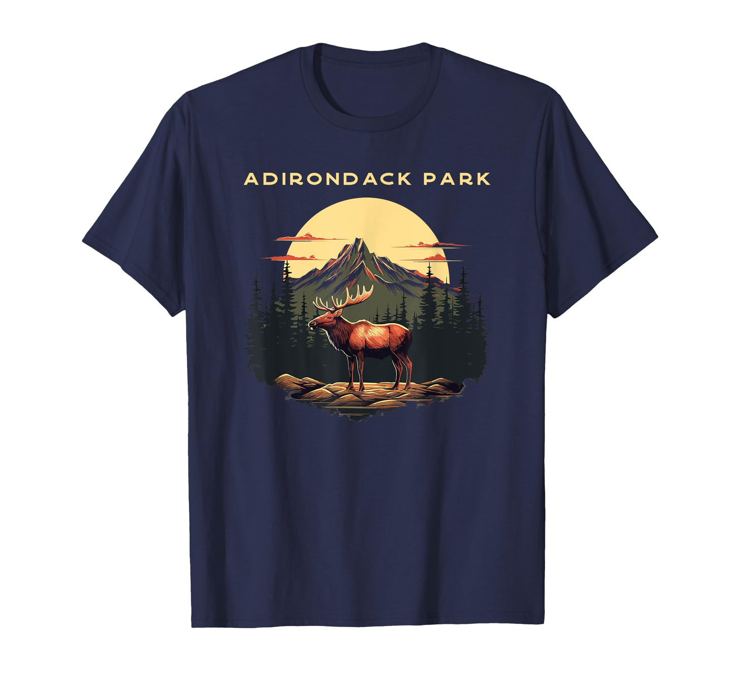 Adirondack Park Moose Vintage T-Shirt