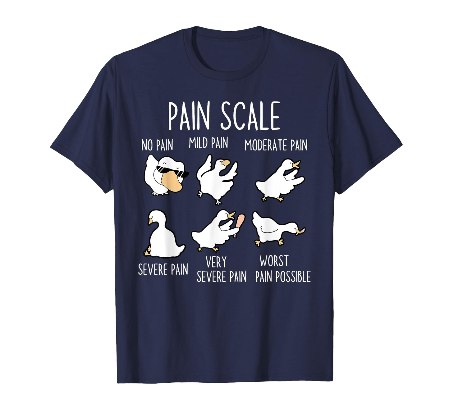 Silly Goose Pain Scale Registered Nurse Triage Assessment T-Shirt