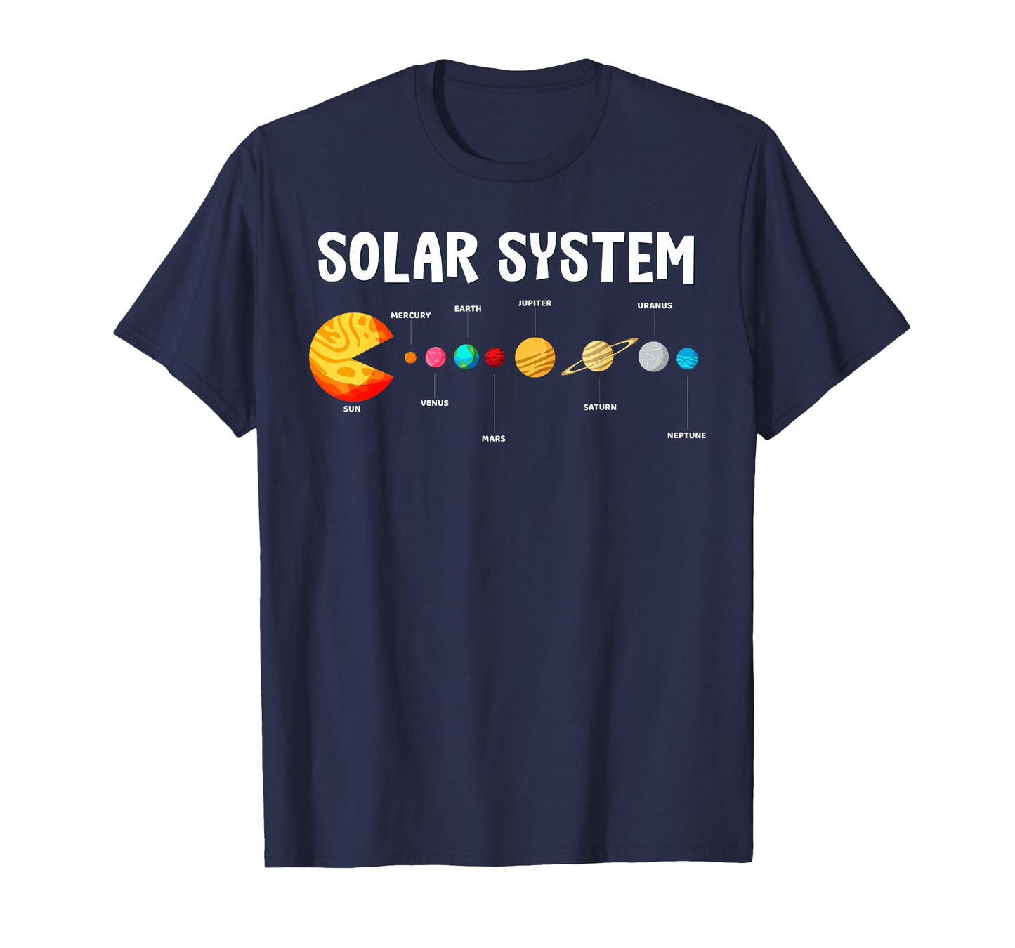 Funny Solar System Astronauts Video Games Teacher Men Women T-Shirt