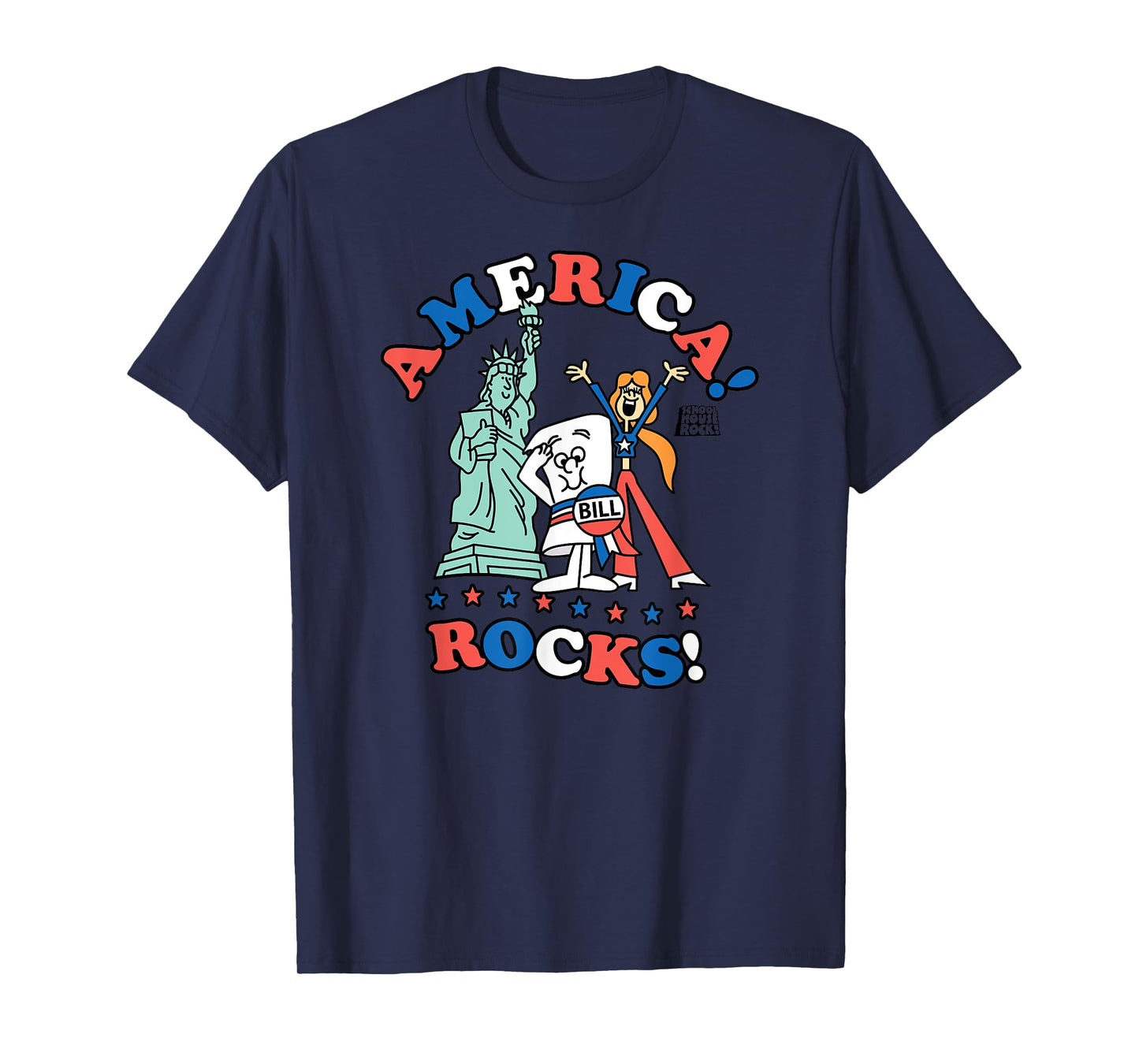 Schoolhouse Rock America Rocks Flag T-Shirt