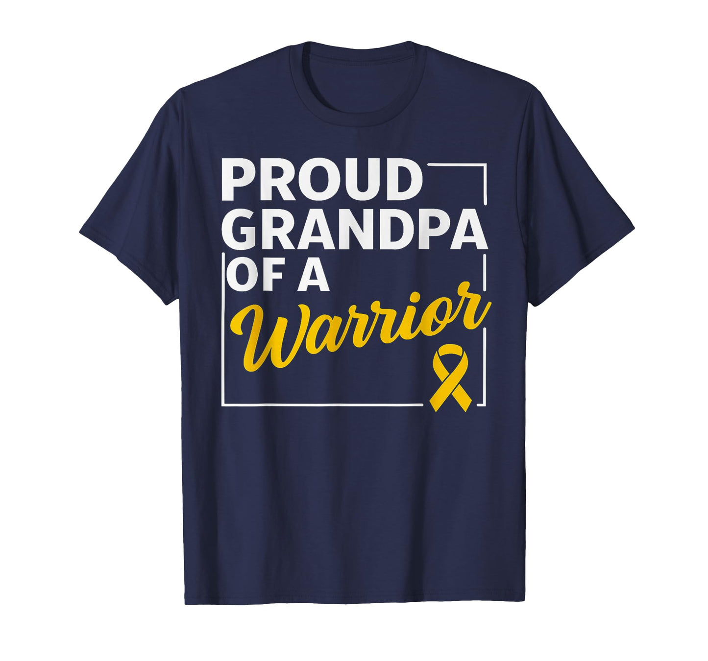 Proud Grandpa Of A Childhood Cancer Awareness T-Shirt