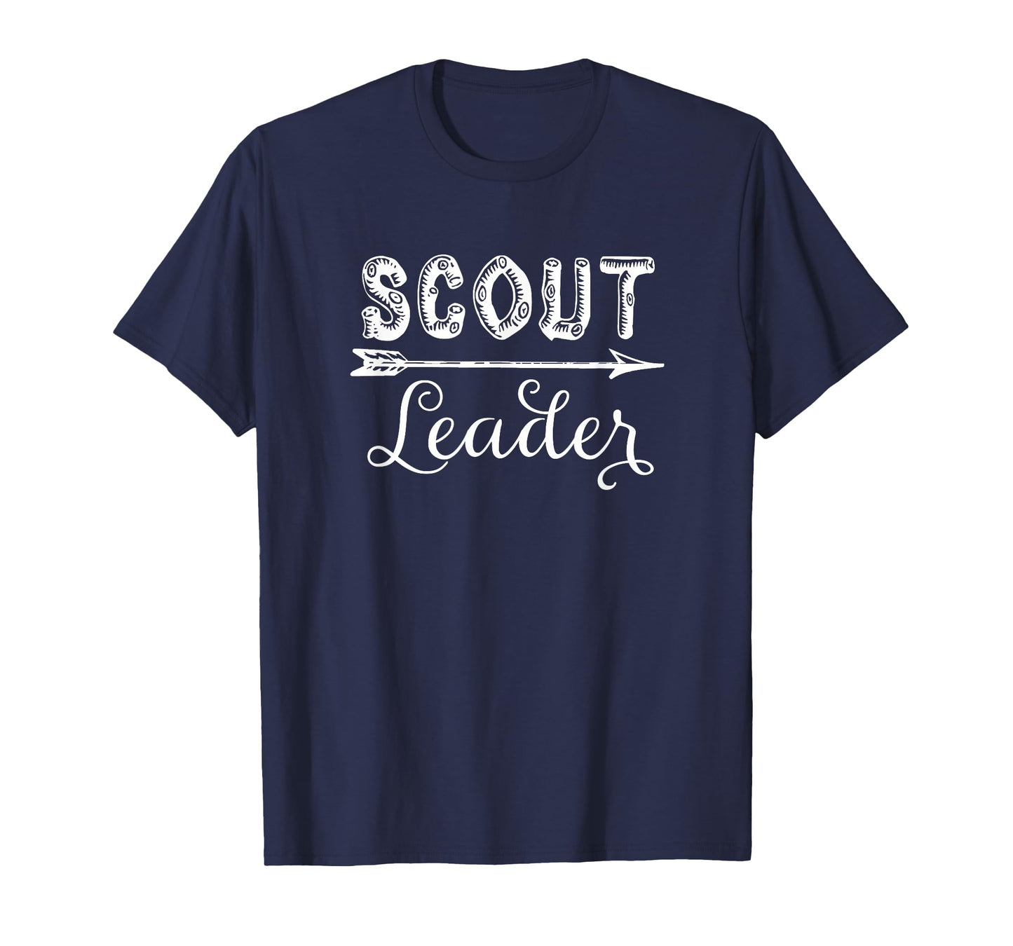 Scout Leader Wood Script Lettering T-Shirt T-Shirt