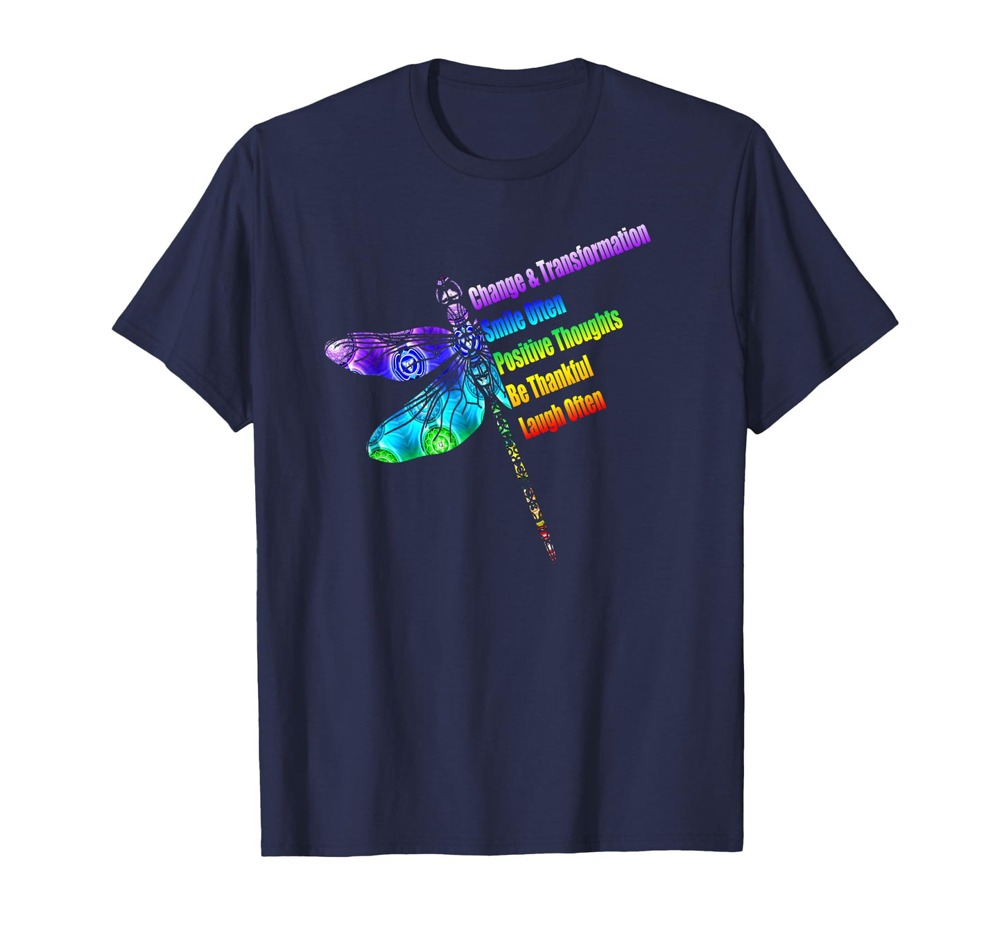 Womens Motivational Inspiration Gift Dragonfly T-Shirt