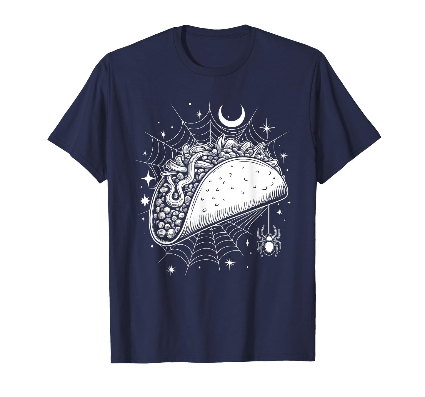 Halloween Spider Web Taco Mexican Food Tacos T-Shirt