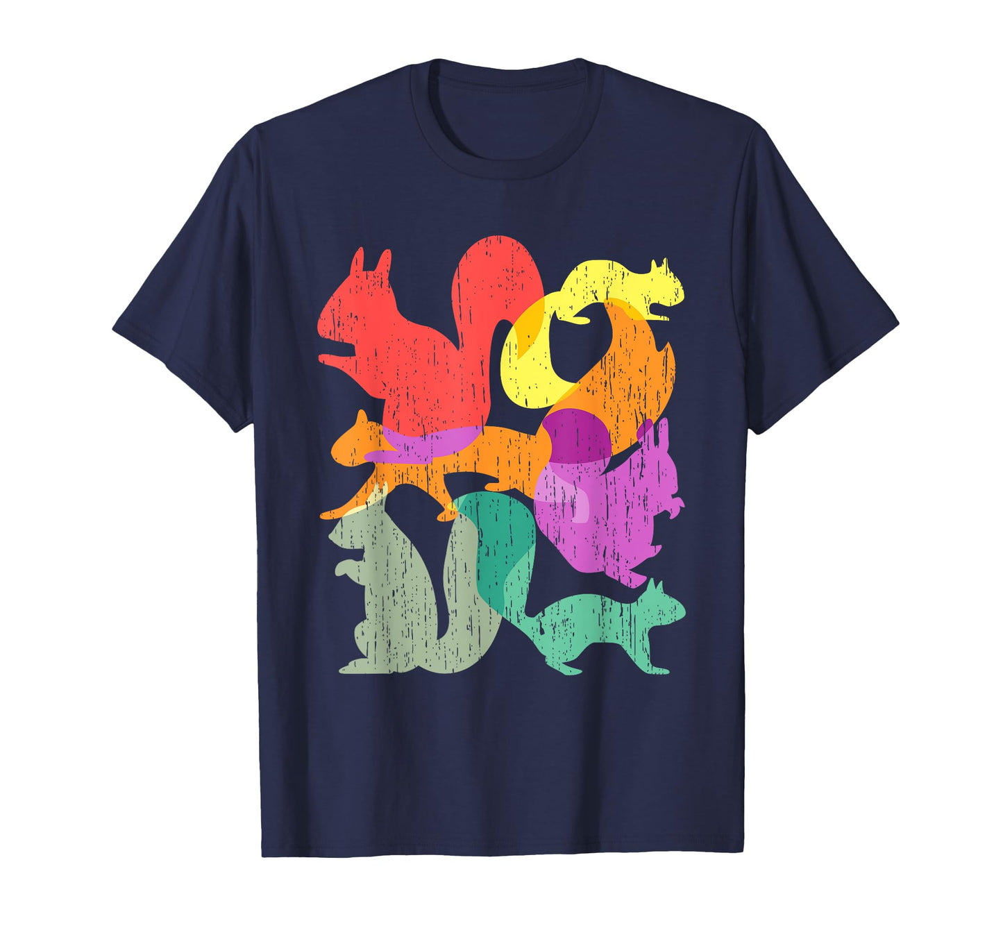 Vintage Squirrels Funny Forest Animal Rodent Lovers Outfit T-Shirt