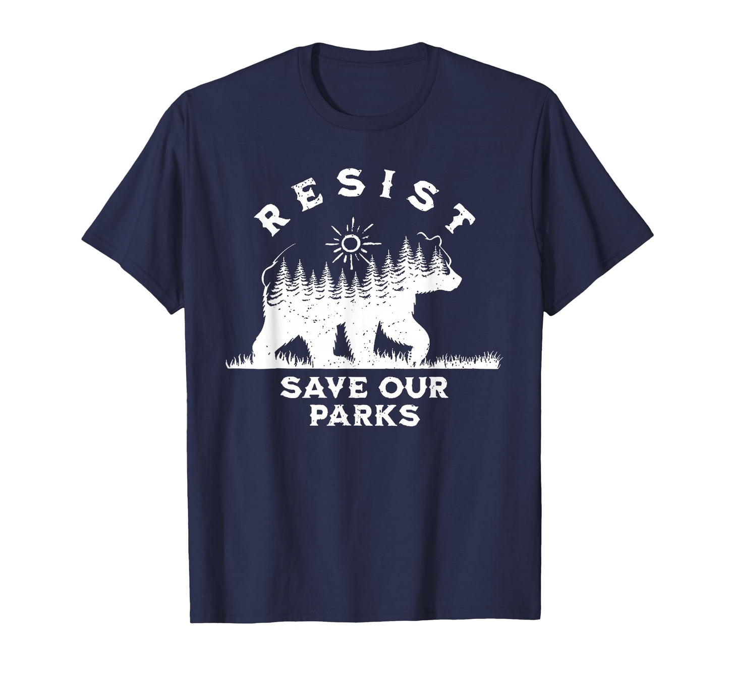 Resist Save Our Parks Alt US National Parks Bear Nature T-Shirt