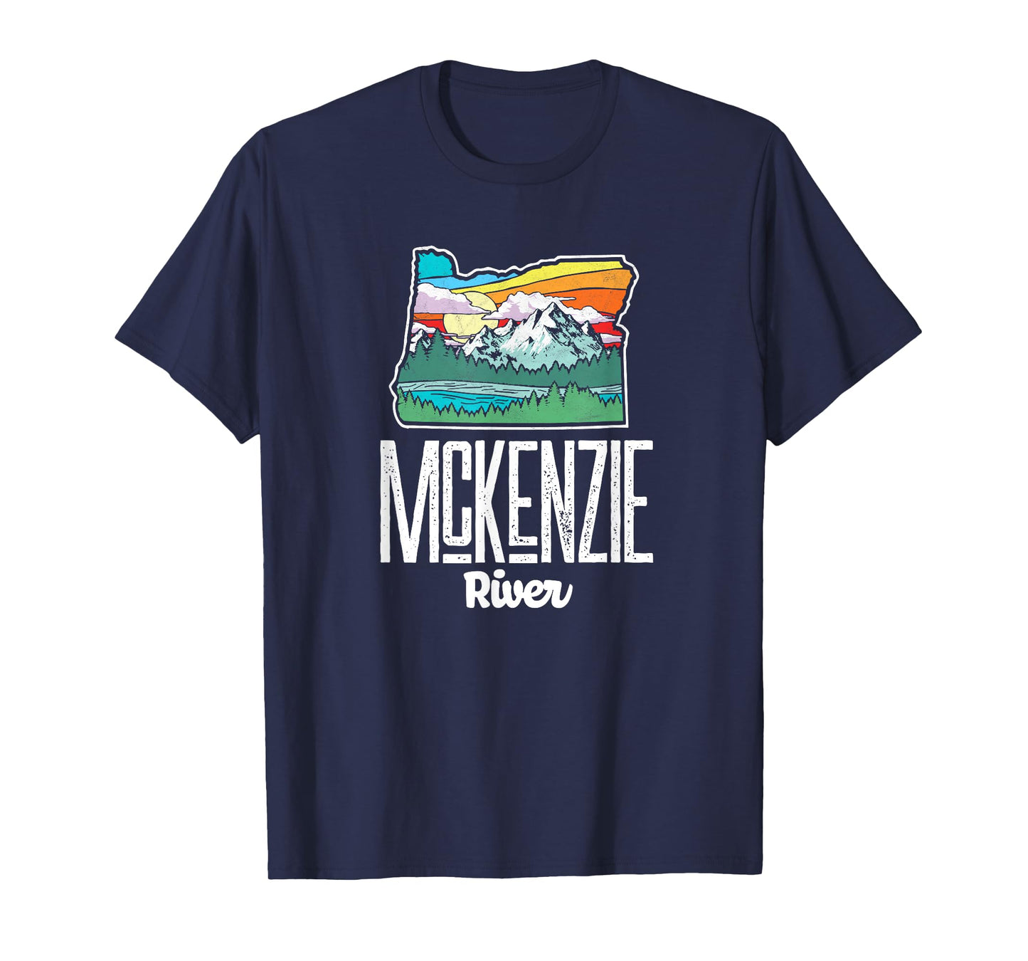 McKenzie River Vintage Oregon Nature & Outdoors Retro T-Shirt