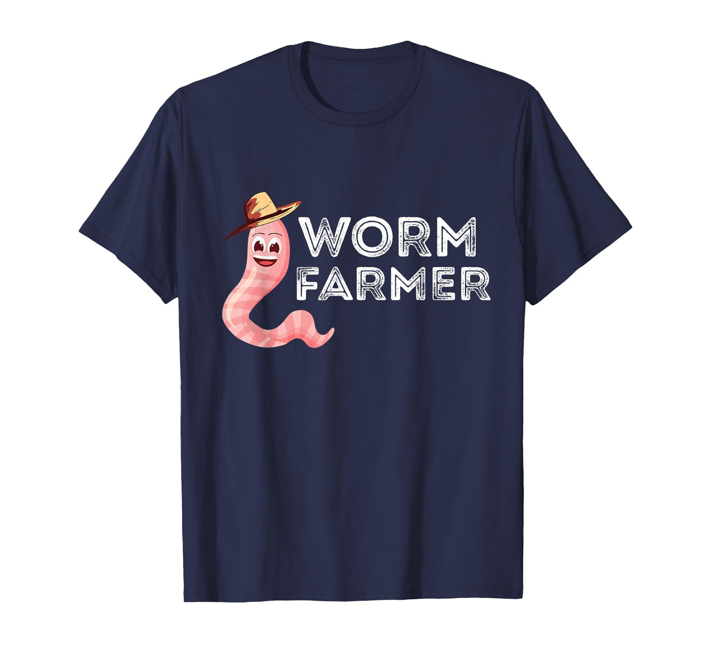 Worm Farmer Happy Worm Farmer Red Wiggler Worm Garden T-Shirt