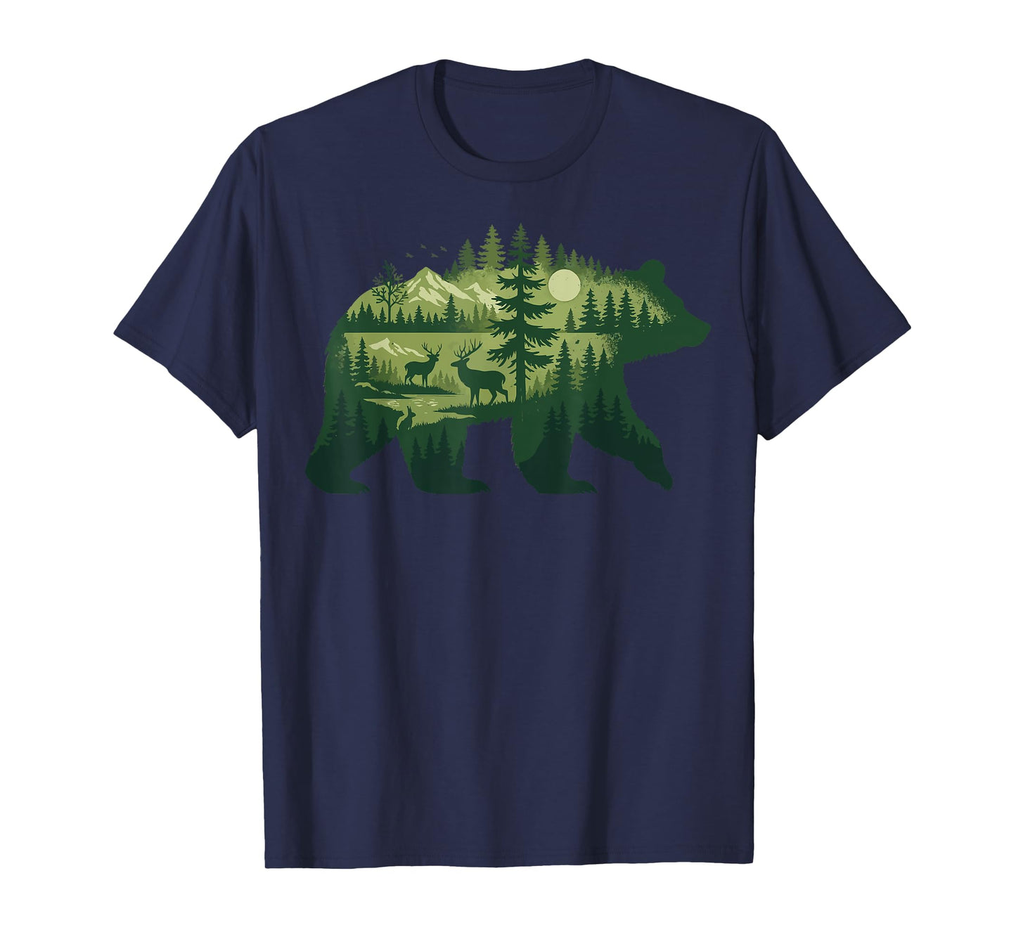 Bear Retro Nature Outdoor T-Shirt