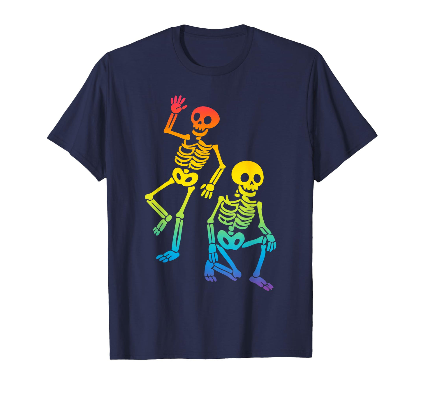 Dancing Gay Skeletons, Halloween Vibe, Queer-Positive T-Shirt