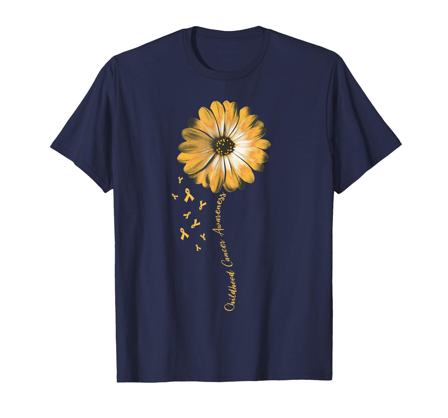 Daisy Flower Childhood Cancer Awareness Gifts T-Shirt