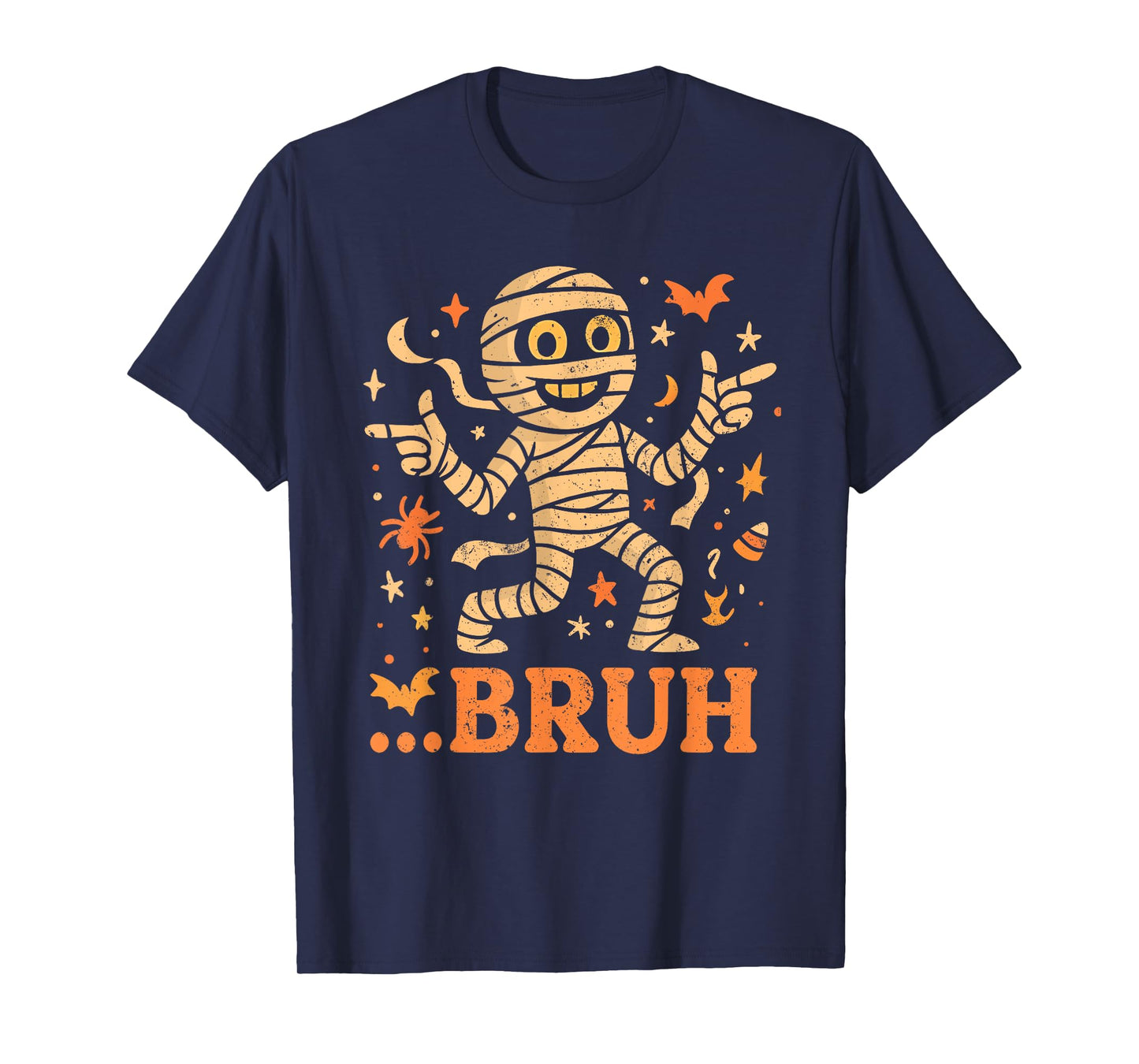 Bruh Mummy Halloween Costume Funny Trick Or Treat Meme Party T-Shirt