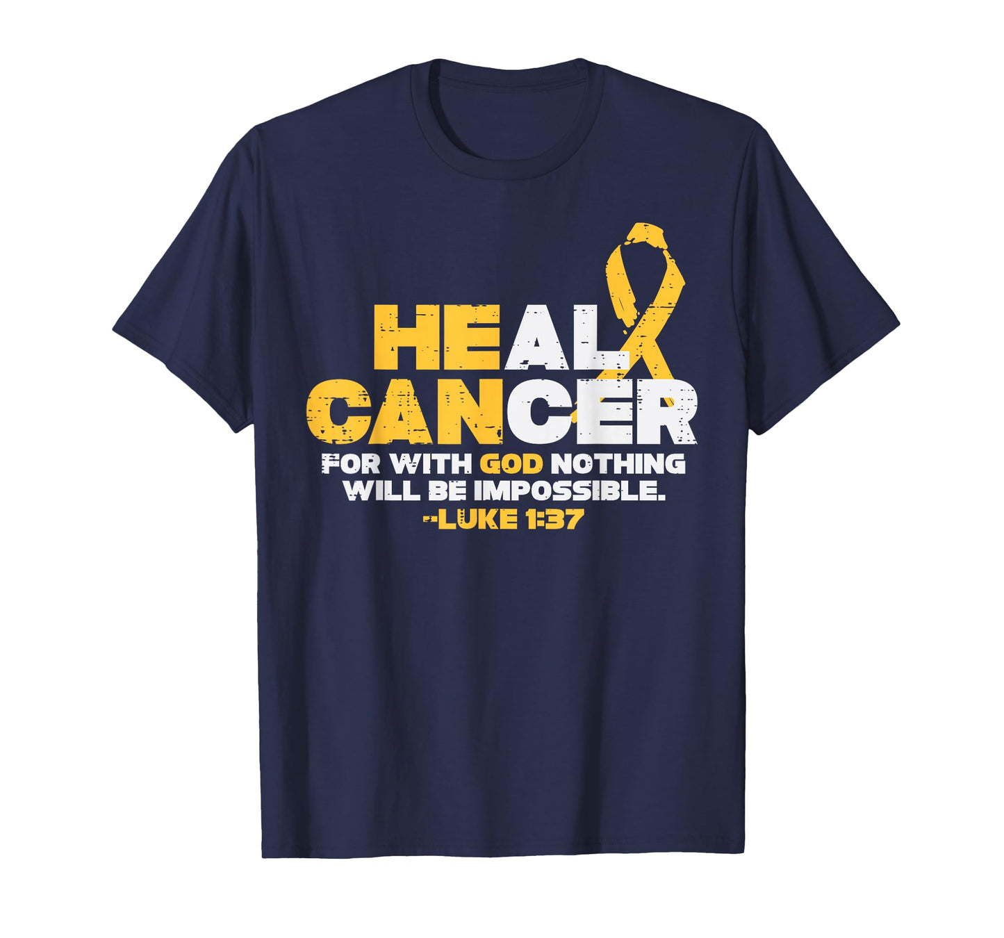 He Can Heal Childhood Cancer Awareness God Chiristian Kids T-Shirt