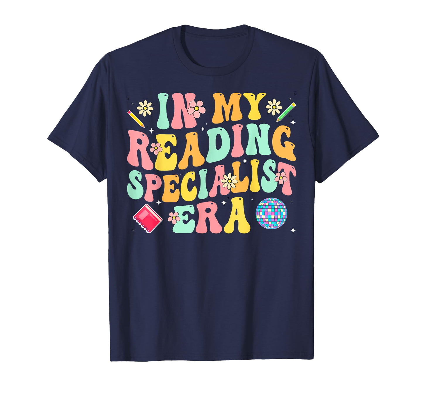 In My Reading Specialist Era - Reading Teacher Groovy Gifts T-Shirt
