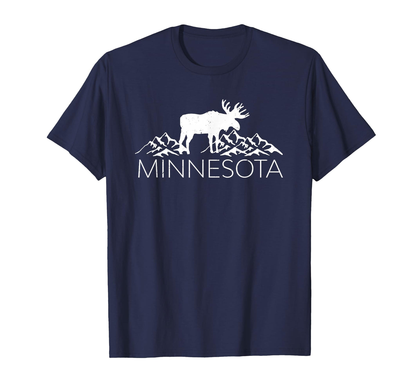 Minnesota Moose and Mountains - Souvenir Nature T-Shirt