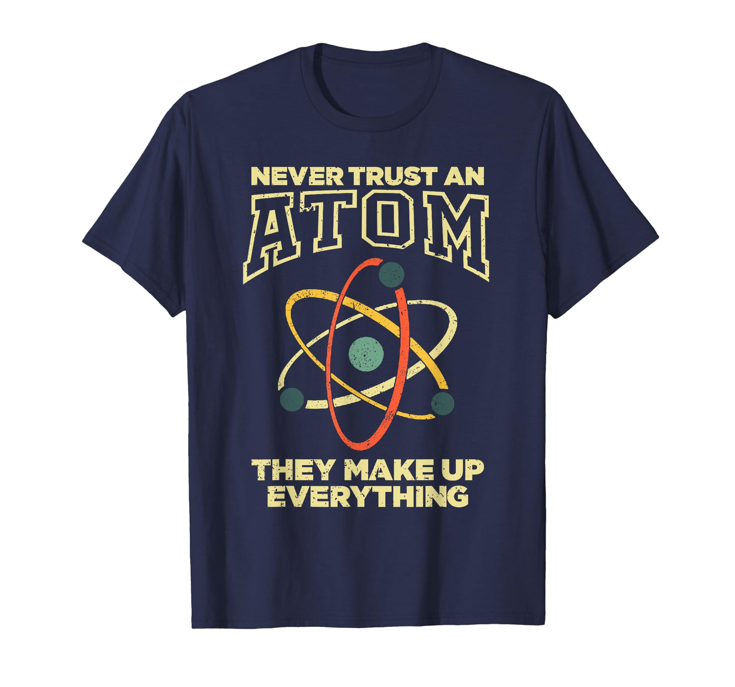 Funny Atom Art Men Women Stem Molecule Chemistry Teacher T-Shirt