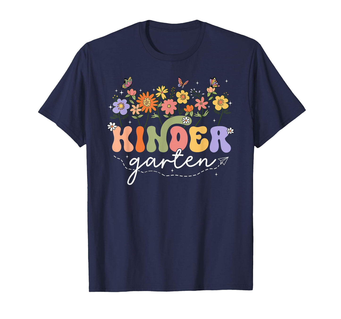 Kindergarten Teacher Wildflower Back To School Floral T-Shirt