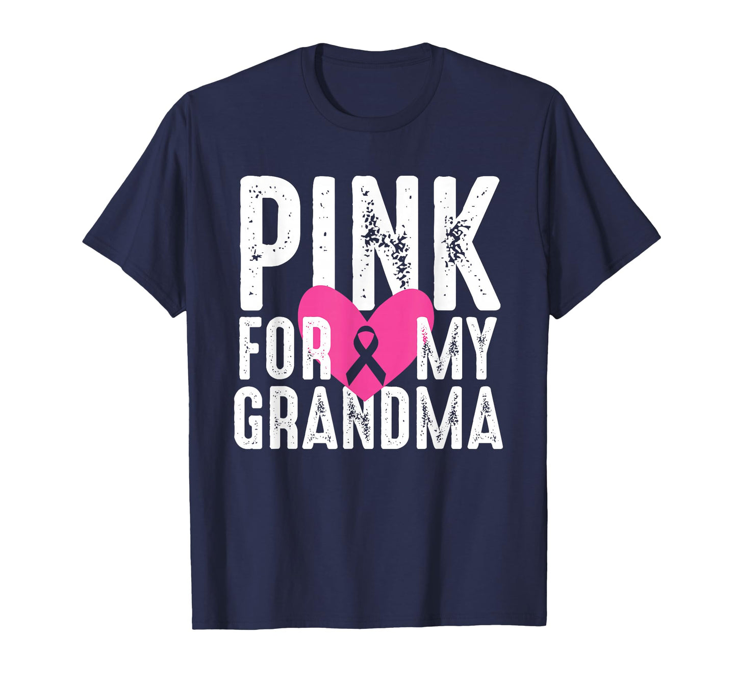 Pink For My Grandma Breast Cancer Awareness Family T-Shirt