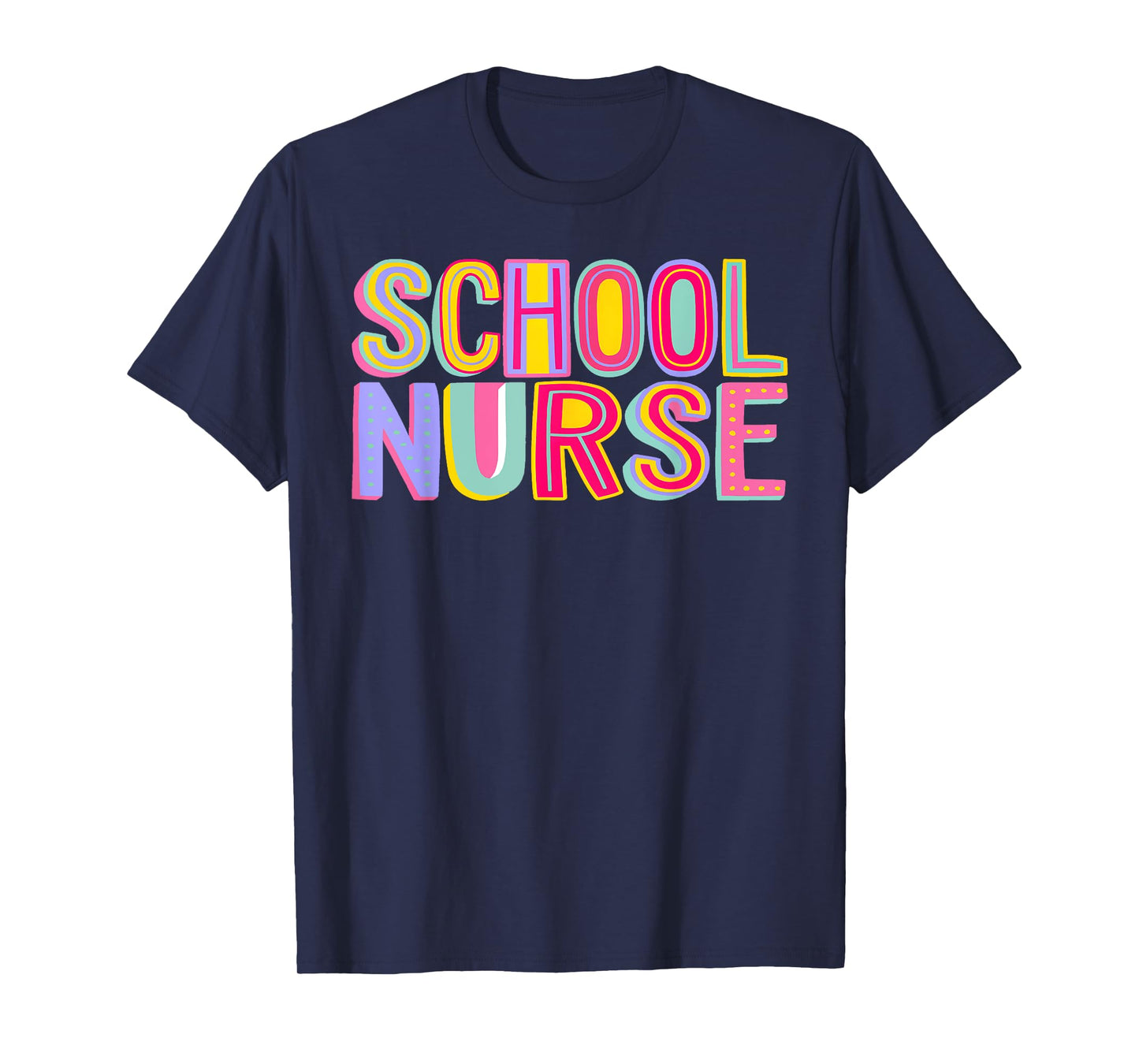Retro School Nurse Nursing Groovy Nurse Retro Pink Nurse T-Shirt