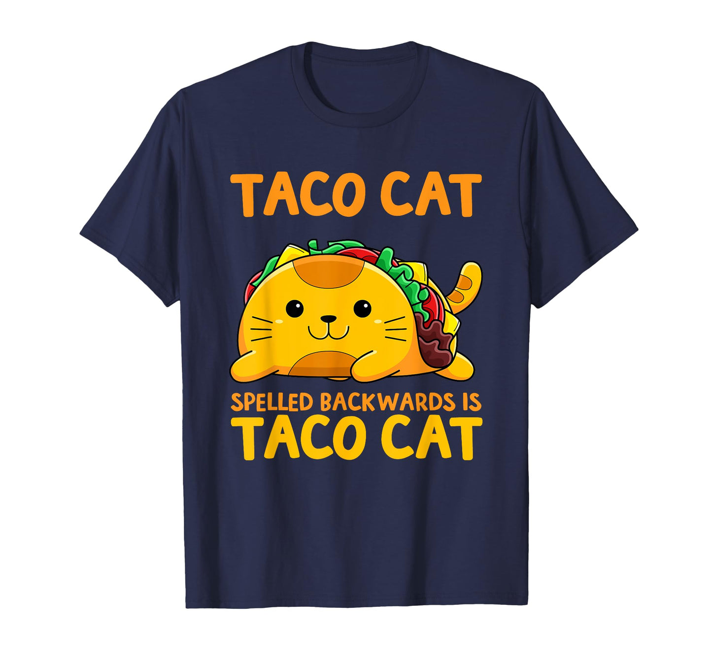 Tacocat Spelled Backwards Shirt Taco Cat Cinco De Mayo T-Shirt for Men Women Girls Kids