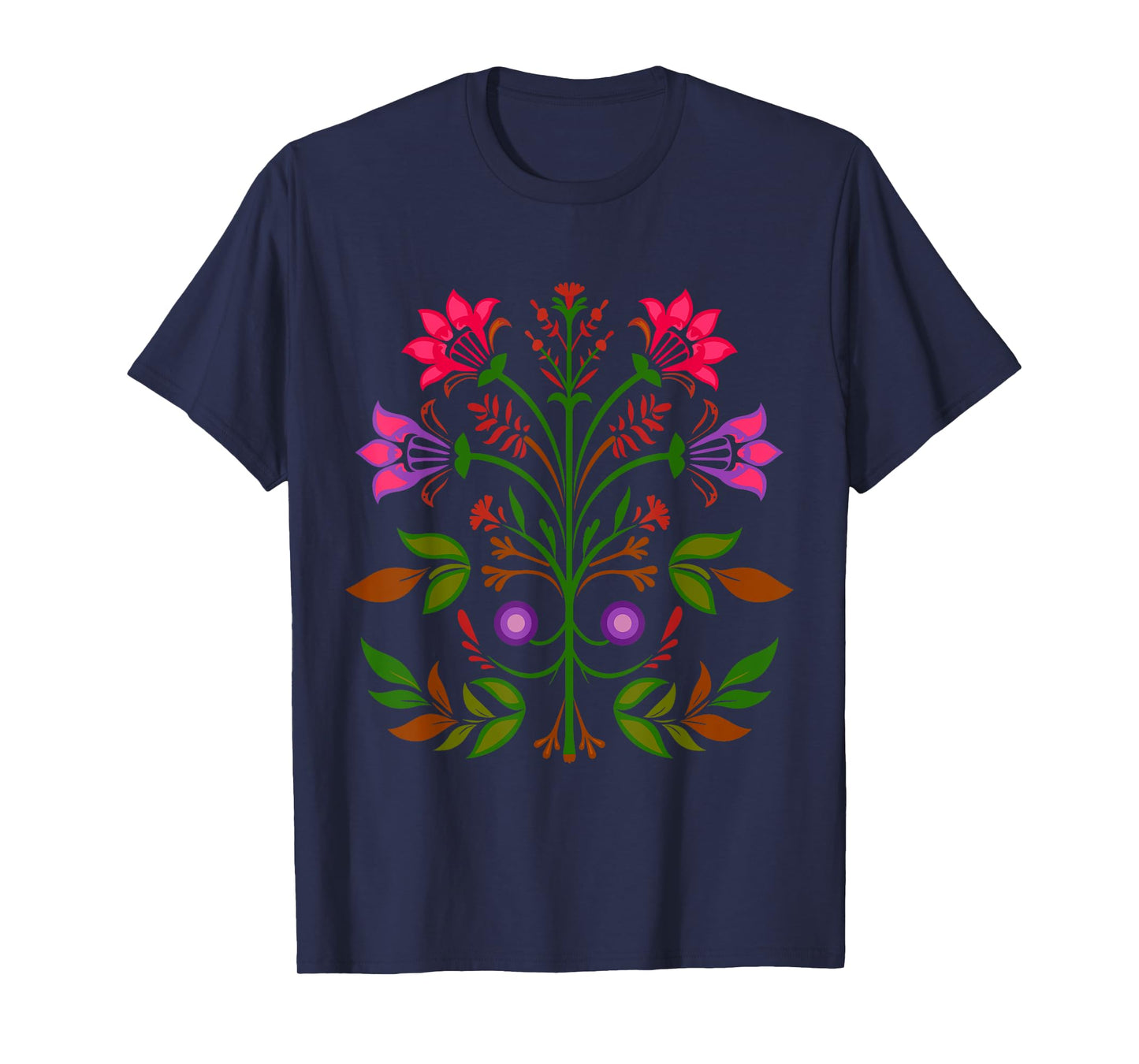 Ojibwe Floral Indigenous Botanical Wild Flowers Anishinaabe T-Shirt