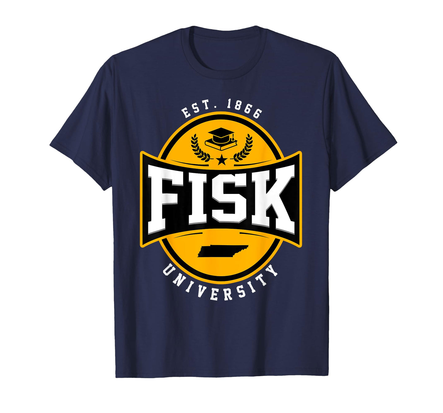 Fisk University Arch Vintage Design Retro Men Women T-Shirt