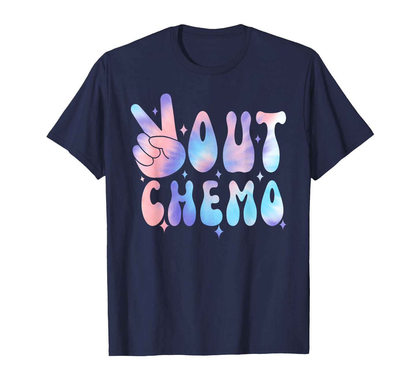 Peace-Out Chemo Last Day Of Chemo End Chemotherapy Cancer T-Shirt, Small, Black