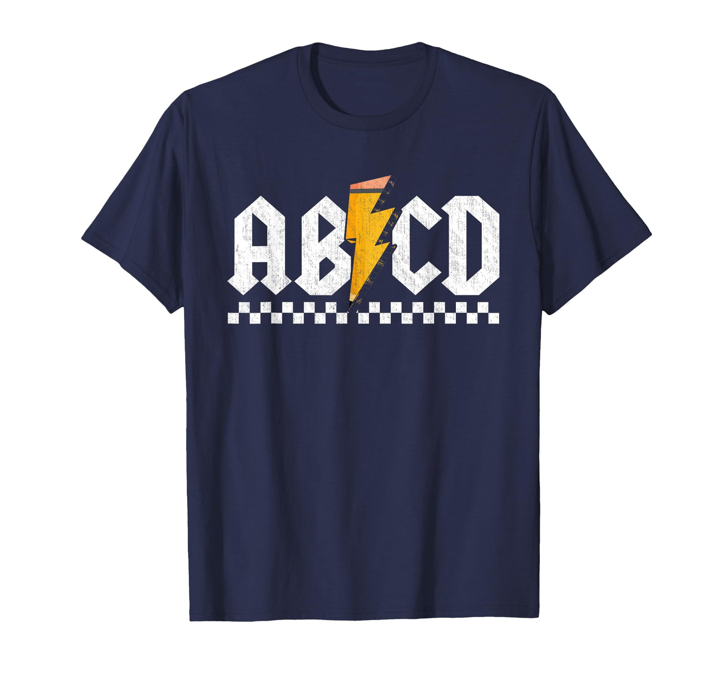 Lightning Pencil Rock'n Roll ABCD Teacher Back To School Kid T-Shirt