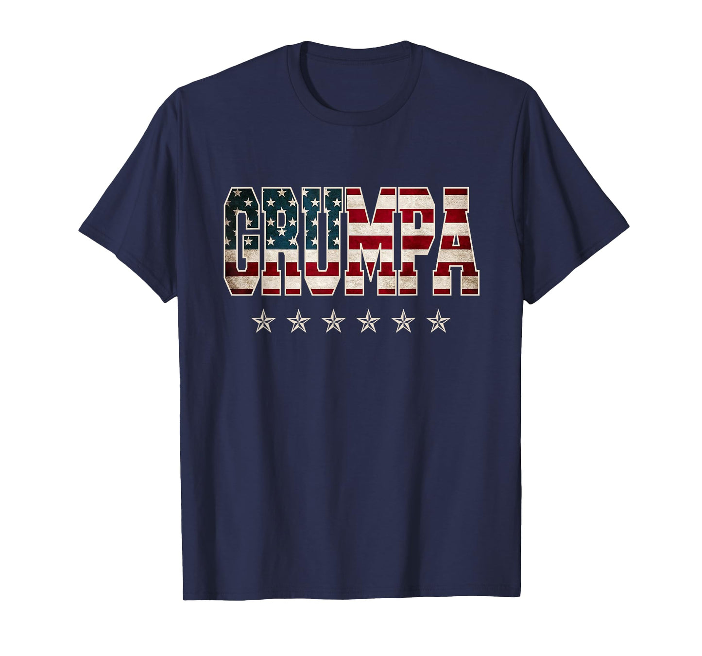 Grumpa Father's Day American Flag 4th of July Vintage Xmas T-Shirt