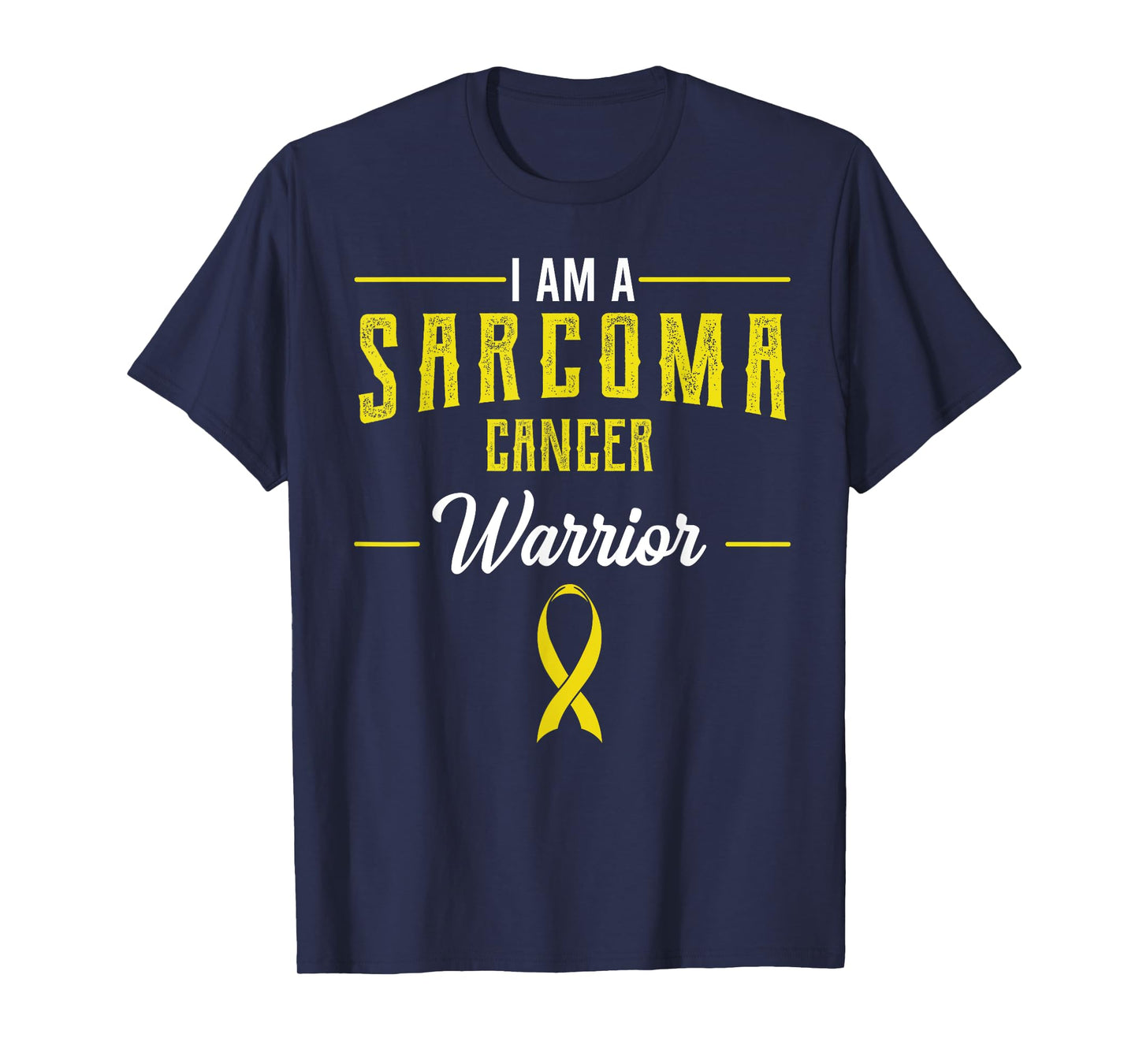 I Am A Warrior Sarcoma Cancer Awareness Ribbon Fighter Gift T-Shirt