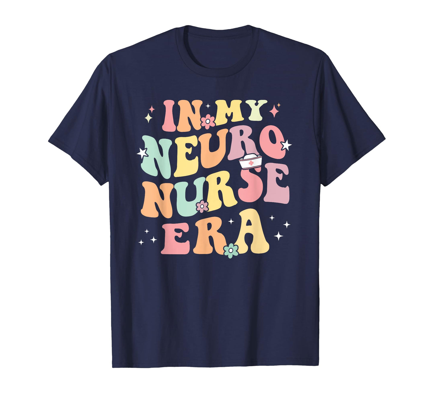 In My Neuro Nurse Era Retro Neuroscience Neurology Nursing T-Shirt