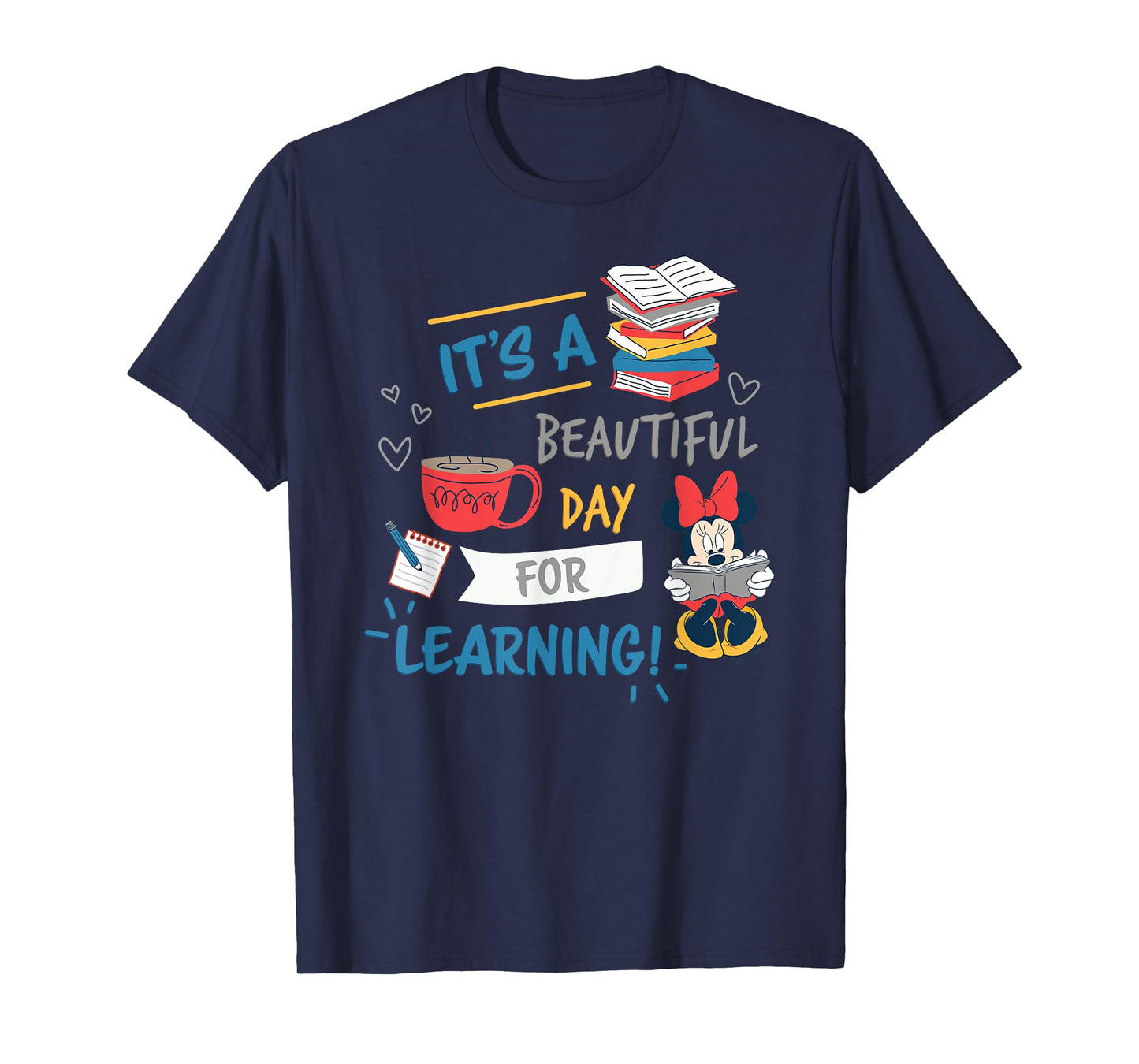 Disney Minnie Mouse Beautiful Day for Learning Teacher's Day T-Shirt