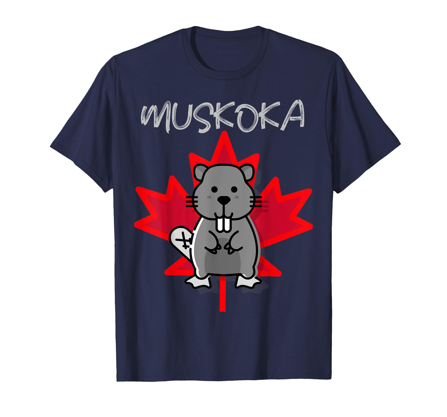 Muskoka Ontario Canada Beaver Poster Gift T-Shirt