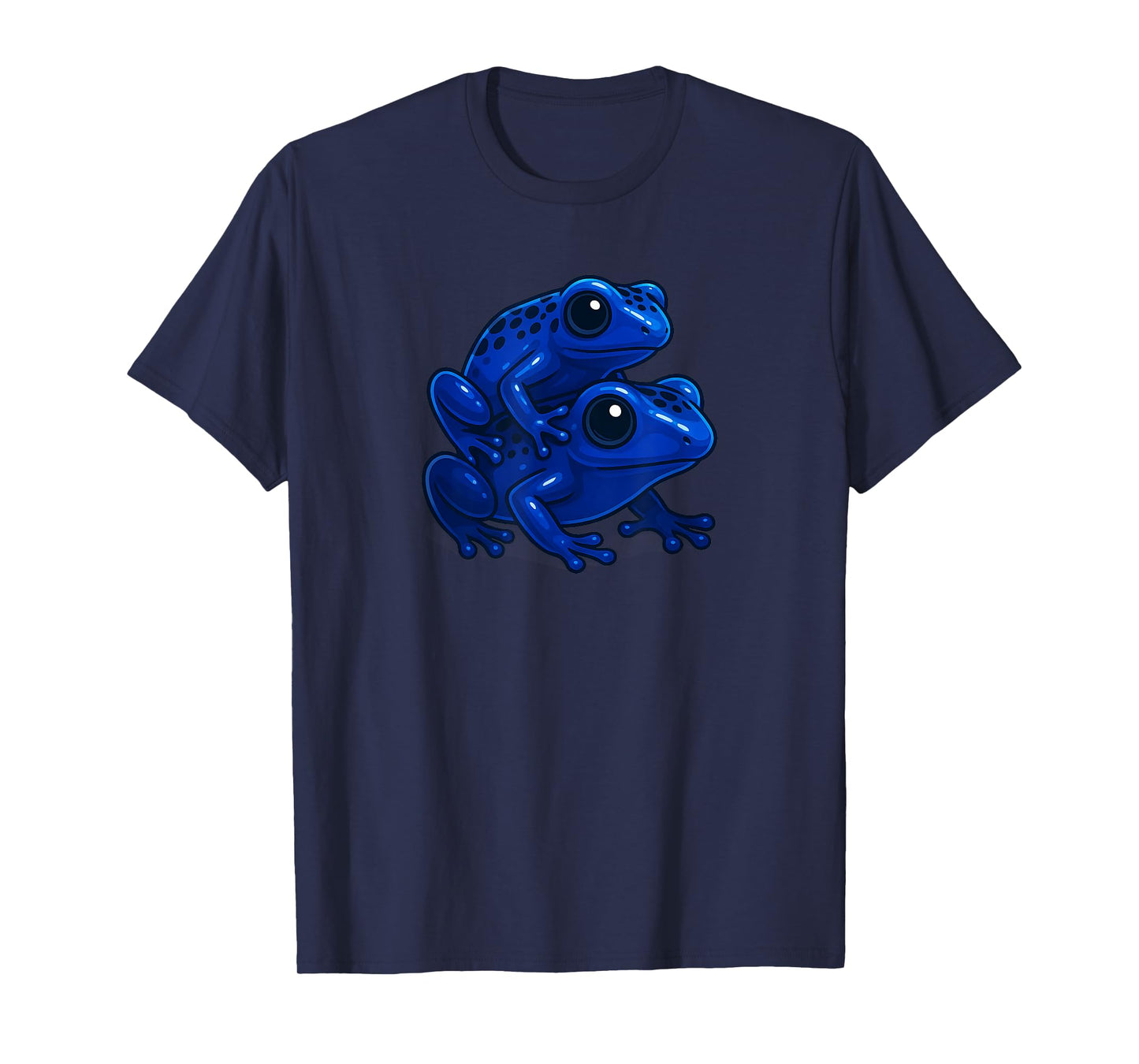 Two Blue Poison Dart Frog Design Nature Lover T-Shirt