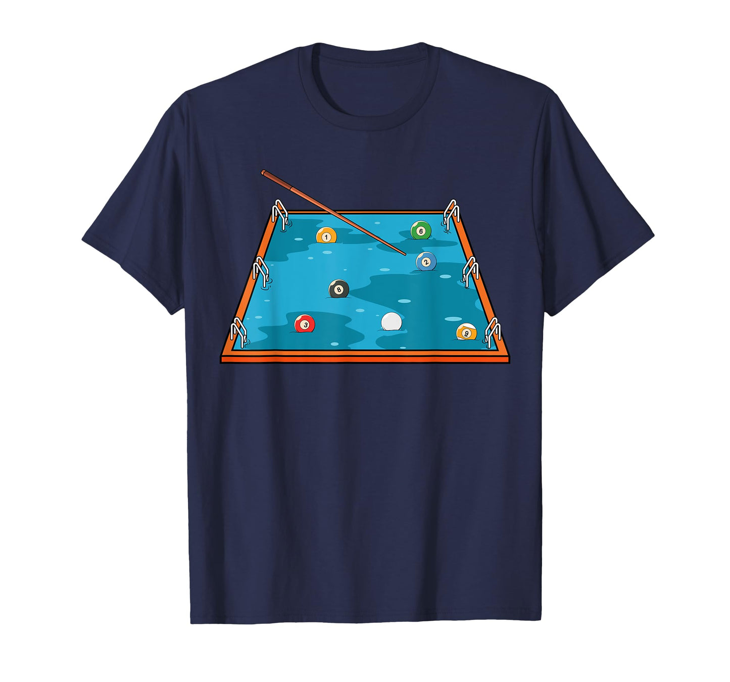 Swimming Pool Billiard Player Snooker T-Shirt