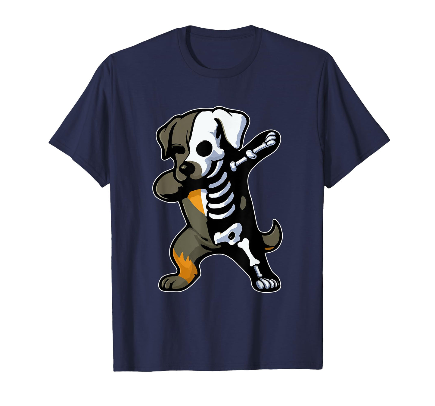 Dabbing Cane Corso Half Skeleton Halloween Costume Owner T-Shirt