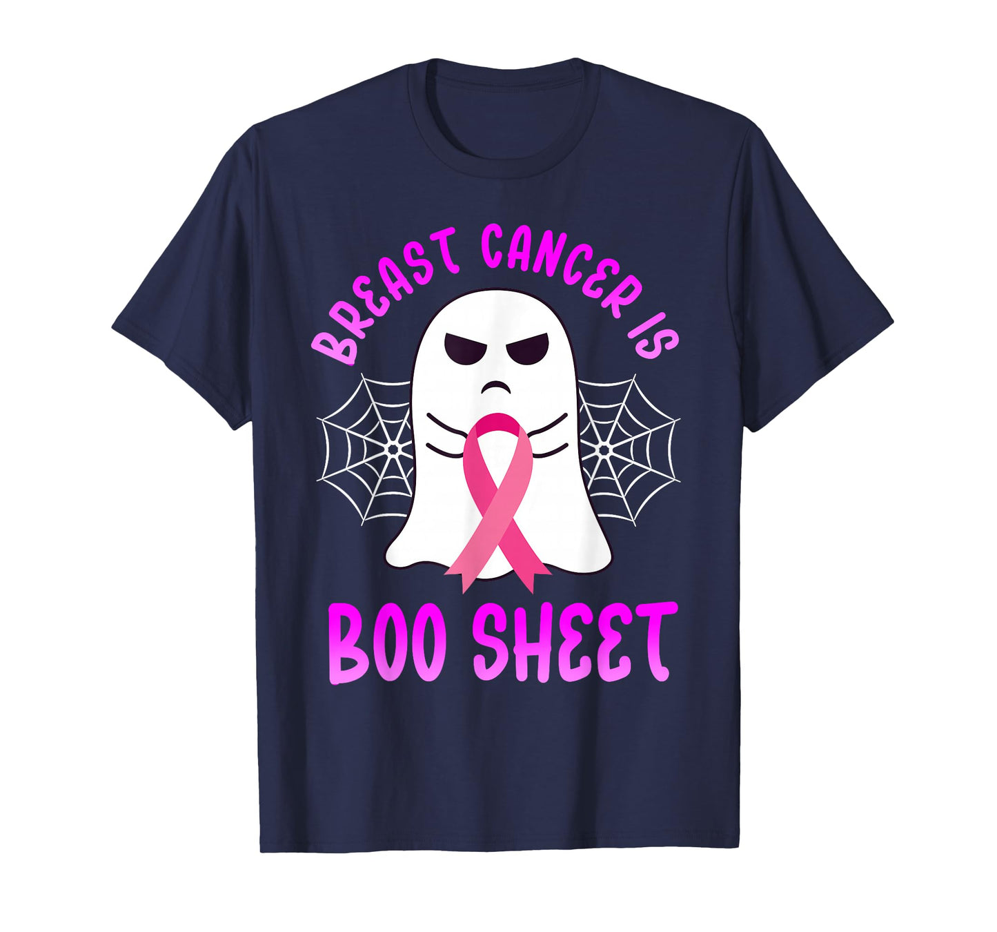 Breast Cancer Is Boo Sheet Halloween Breast Cancer Awareness T-Shirt