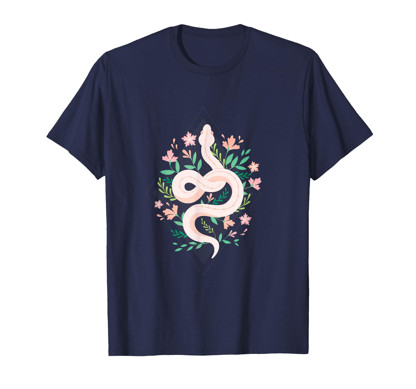 Snake Reptile Flowers Poisonous Python Cobra Animal Gift T-Shirt