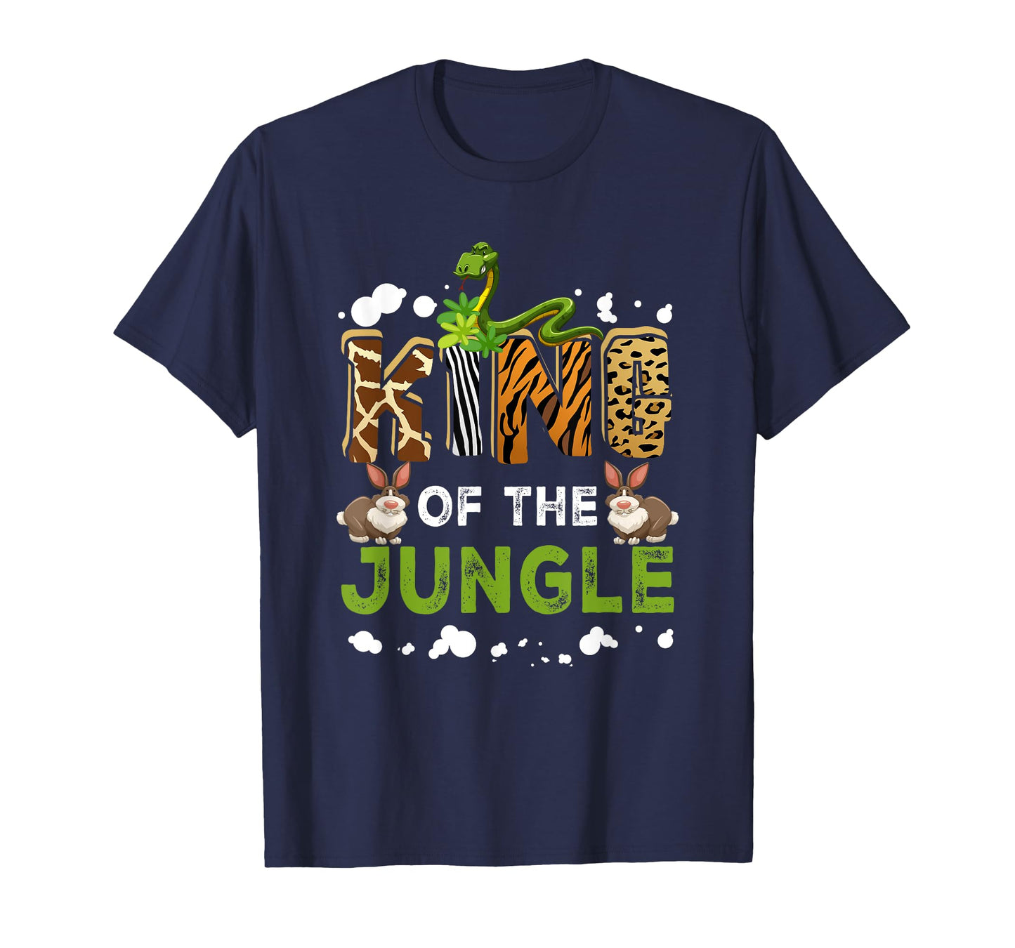 King Of The Jungle Zoo Safari Squad Family Birthday Party T-Shirt