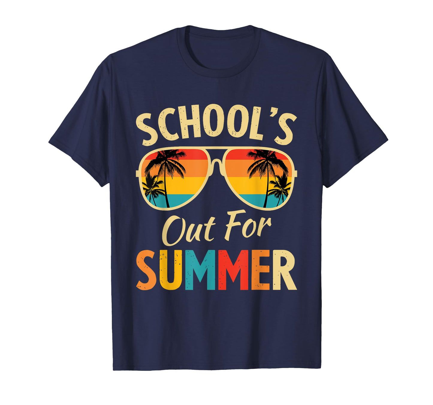 Last Day Of School Retro Schools Out For Summer Teacher T-Shirt